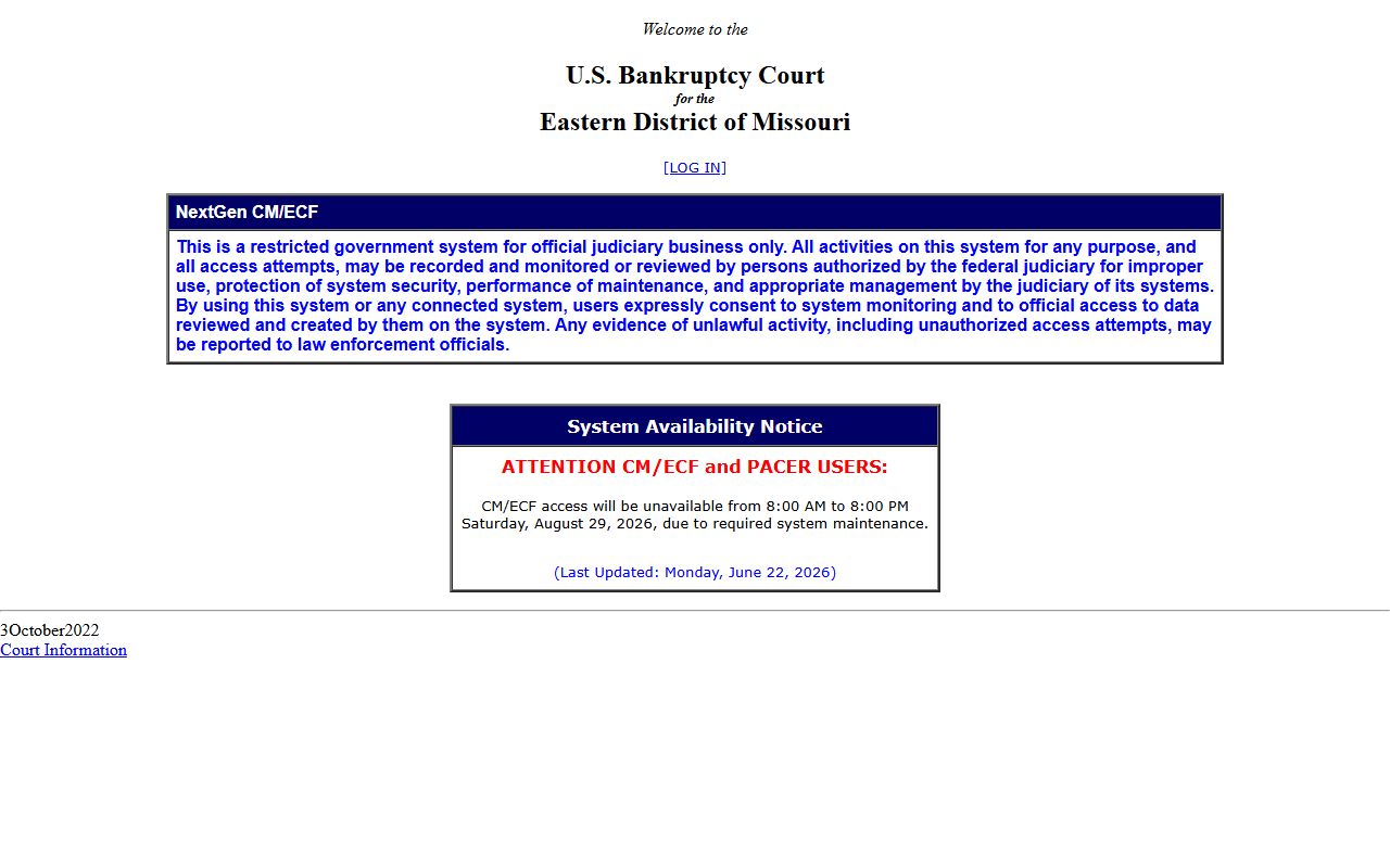 Iron County court records federal bankruptcy CM ECF login