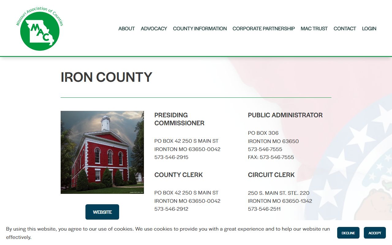 Iron County marriage and recorder record search directory