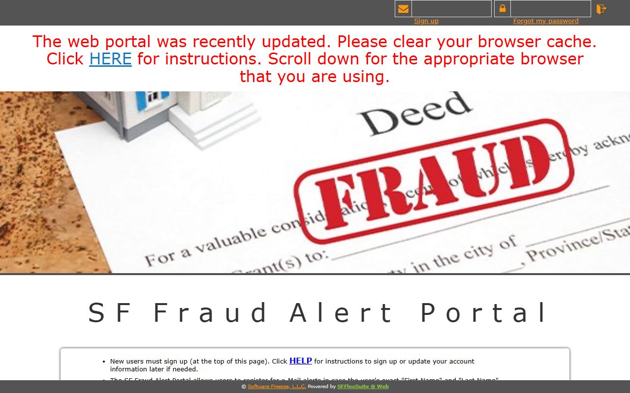 Iron County probate records property fraud alert portal